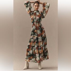 Anthropologie Multicolor Maxi Dress